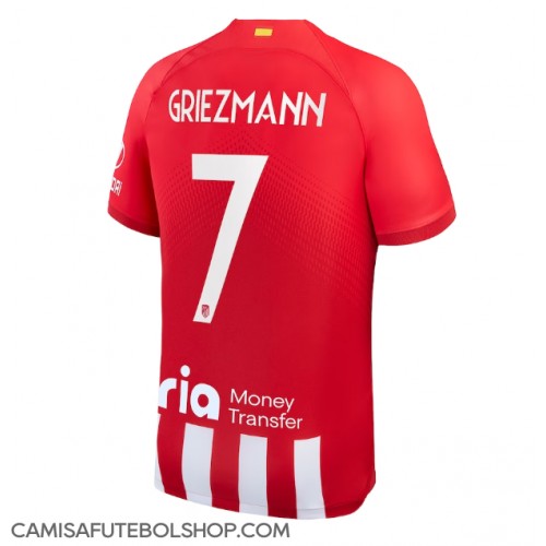 Camisa de time de futebol Atletico Madrid Antoine Griezmann #7 Replicas 1º Equipamento 2023-24 Manga Curta